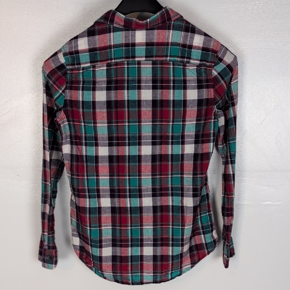 Taylor Stitch 100% Cotton Plaid Button Front Shirt - Picture 7 of 12